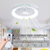 HUMHOLD 20" Ceiling Fans with Lights and Remote, Low Profile Ceiling Fan with 6 Wind Speed - 3 of 4