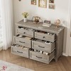 6 Dresser for Bedroom, 47" Wide Drawer Dresser with Storage Freestanding, Wooden Closet Storage Chest - 4 of 4