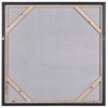 Voguish I Contemporary Hand Painted Textured Framed Canvas Dark Red - StyleCraft: Abstract Artwork, Polystyrene Frame, 33"x33" - 3 of 4