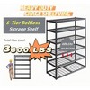 ALEXOUN Heavy Duty Metal Storage Shelves,Garage Shelves,Multi Functional Storage Rack,Shelves Unit with Adjustable,Black - 4 of 4