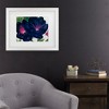 Trademark Fine Art -Georgia O'Keefe 'Black and Purple Petunias' Matted Framed Art - 3 of 3