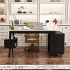 Famapy L-Shape Home Office Desk Adjustable with Large Storage Drawer Desktop Organiser - 2 of 4