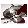 Luminance Kathy Ireland HOME Carrera Grande Eco 60" Ceiling Fan Fixture, 6-Speed Wall Control  Mahogany Blades - 3 of 4
