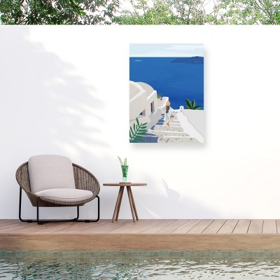 Trademark Fine Art - Petra Lizde  Into the Blue Matted Framed Art