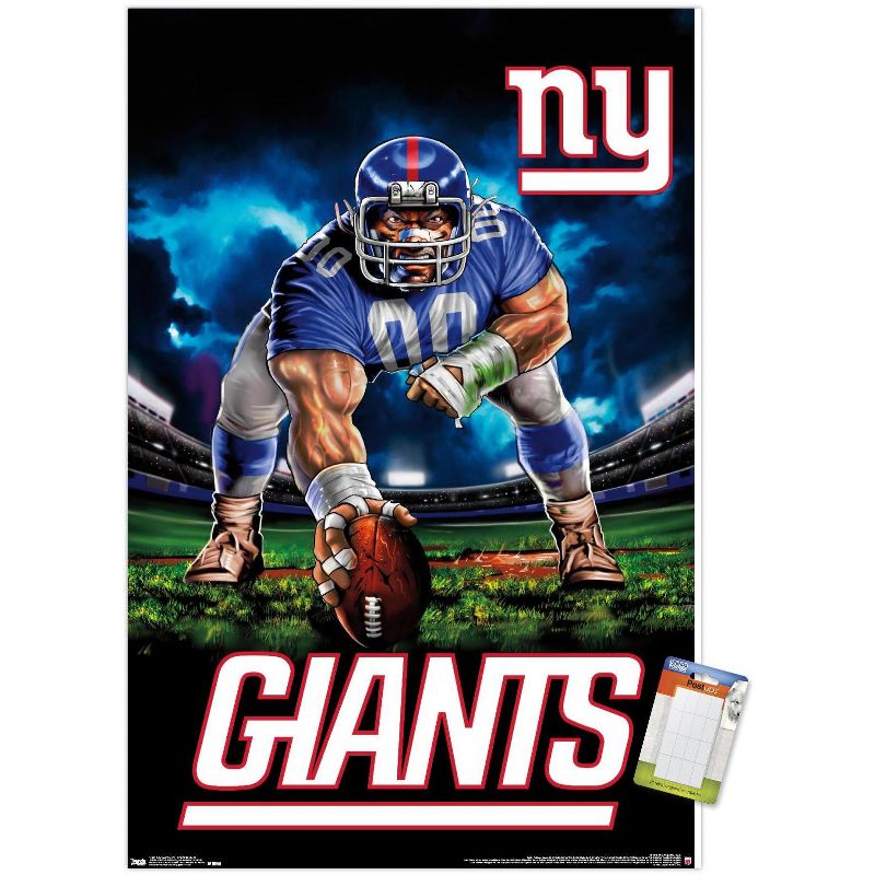 Trends International NFL New York Giants - 3 Point Stance 19 Unframed Wall Poster Prints, 1 of 7