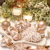 Aoibox 77 Pack Assorted Shatterproof Christmas Ornaments Set Rose Gold Decorative Baubles for Xmas Tree Multiple Sizes and Shapes - 4 of 4