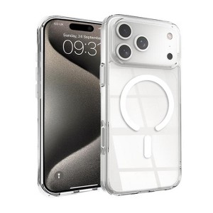Entronix [Magnetic] Case Compatible with iPhone 17 Pro Max - [Hard Back] Slim Clear - 1 of 4