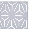 Grungis Matrix Metal Decorative Patio Screens,Freestanding Trellis Privacy Screen with Geometric Pattern for Deck Balcony Patio,76" H×48" W - 3 of 4