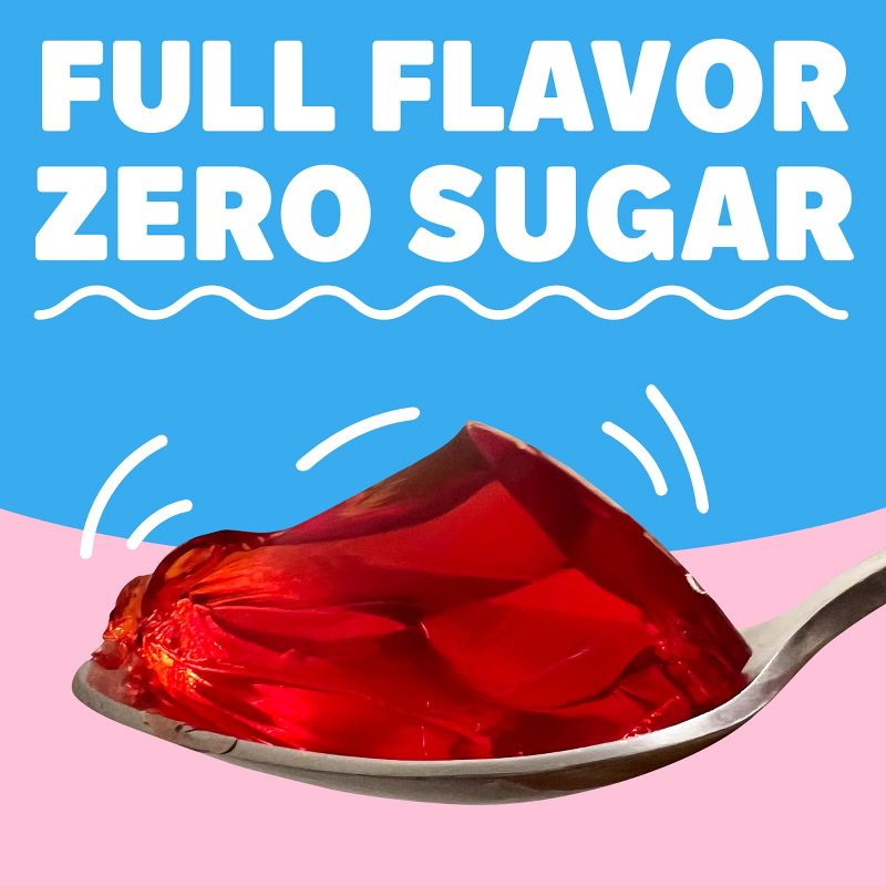 Jell-O Strawberry Sugar Free Jello Cups Gelatin Snack - 12.5oz/4ct, 5 of 12