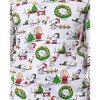 Peanuts Boys' Christmas Santa Snoopy Charlie Brown Characters Pajama Set White - 2 of 4
