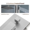 CASAINC 1-Spray Patterns with 10 Inches Wall Mount Dual Shower Heads with Sliding Rod in Spot Resist (Valve Included) - 2 of 4