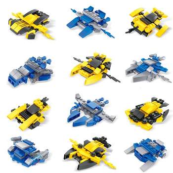 Fun Little Toys 12-Pack Mini Spaceship Building Bricks