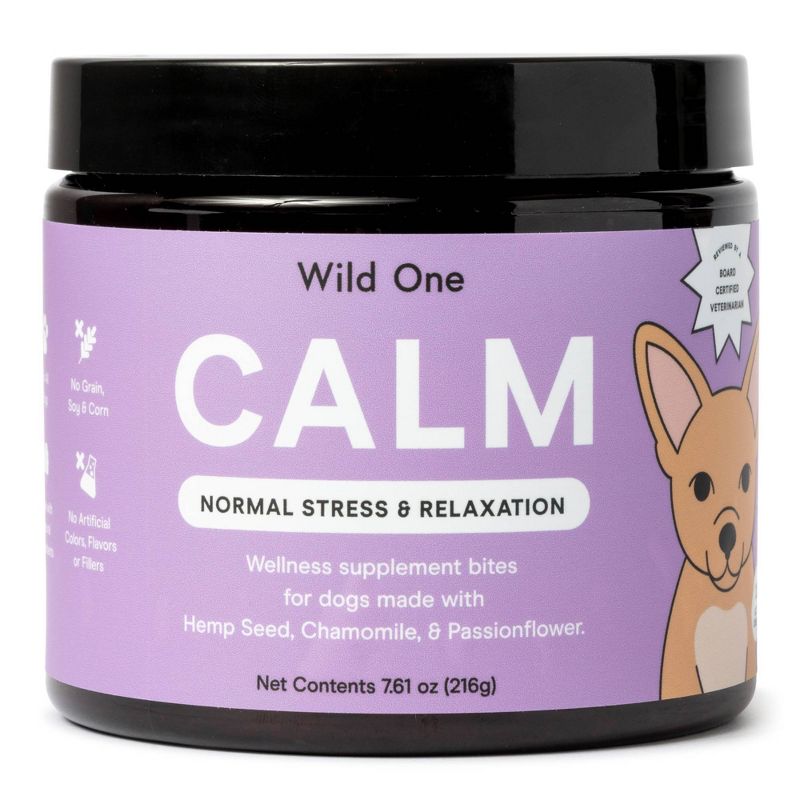 Wild One CALM Normal Stress &#38; Relaxation Wellness Supplement Soft Chews for Dogs - 120ct, 1 of 16