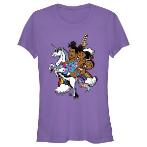 Juniors Womens WWE New Day Unicorn Animated T-Shirt - 1 of 4