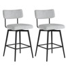 Spruce&Spring Counter Height Swivel Bar Stool Chairs Set of 2 with Metal Frame - 3 of 4