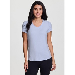 RBX Active Women's V-Neck Athletic Tee Quick Drying Buttery Soft Short Sleeve Running T-Shirt - 1 of 4