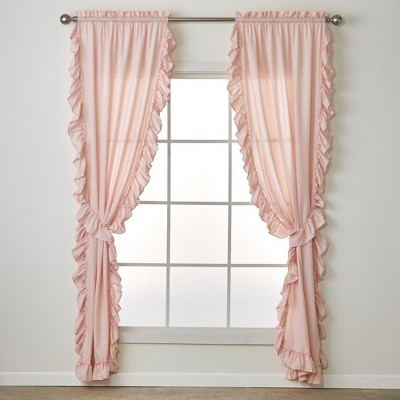 SKL Home By Saturday Knight Ltd Sarah Window Curtain Panel Pair - 2-Pack - Blush