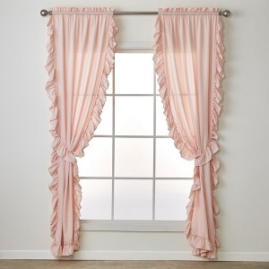 SKL Home By Saturday Knight Ltd Sarah Window Curtain Panel Pair - 2-Pack - Blush - 1 of 4