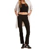 Women's Fleece Duster W/ Hood - bobi - 2 of 4