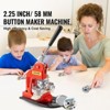 VEVOR Button Maker Machine, 58 mm (2.25 inch) Badge Punch Press Kit, Children DIY Gifts Pin Maker, Button Making Supplies, Orange - 3 of 4