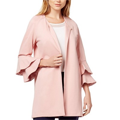 Kensie Womens Bell Sleeve Ponte Jacket