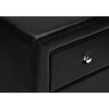 NicBex Contemporary Nightstand Upholstered Bedside Table with Metal Handles Elegant End Table for Bedroom, Living Room - 3 of 4