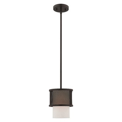Livex Lighting Braddock 1 - Light Pendant in  Bronze