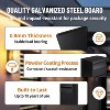 Acekool Anti-Theft Parcel Drop Box, Steel Mailbox with Combination Lock, Weatherproof Package Storage for Porch or Curbside - 3 of 4