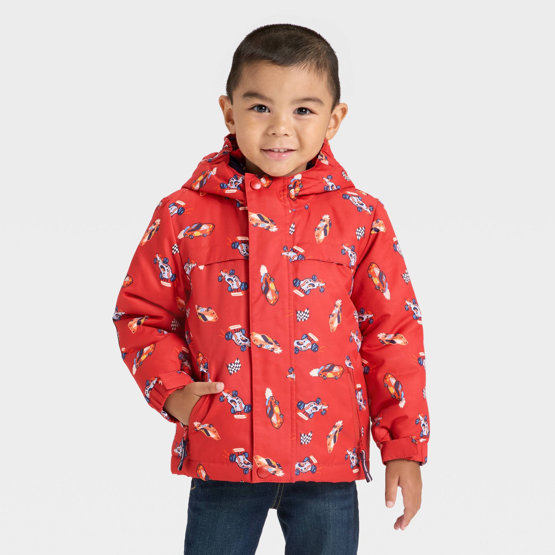 Toddler Boys' Racecar 3-in-1 Snowplay Jacket - Cat & Jack™ Red