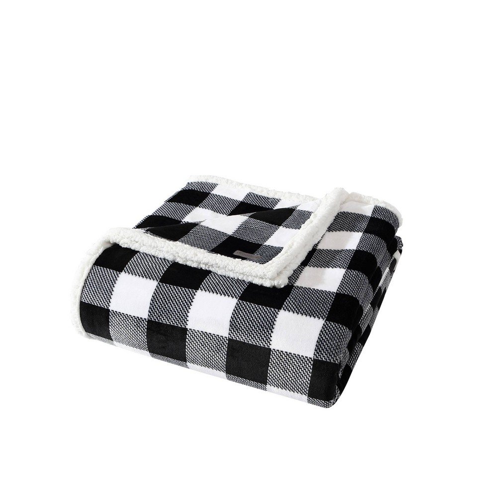 Photos - Duvet Eddie Bauer Twin Patterned Bed Blanket Charcoal Plaid  
