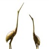 SPI Home Crane Pair – 29" H Bronze Metal Coastal Bird Sculptures for Indoor or Outdoor Decor - 2 of 3
