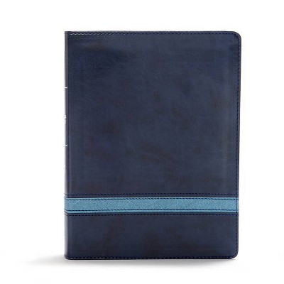 CSB Apologetics Study Bible, Navy Leathertouch, Indexed - by  Csb Bibles by Holman (Leather Bound)