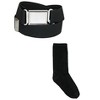 CTM Kids' Magnetic Buckle Elastic Belt  and Cotton Socks Uniform Set - 2 of 4