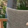 Outdoor Decor by Commonwealth Fifty Shades of Grey Chevron Print Outdoor Pillow Cover 18" x 18" Grey (Cover Only) - 3 of 4
