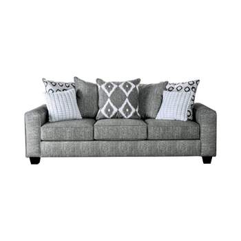 Amberly Track Arm Sofa Gray - Furniture Of America