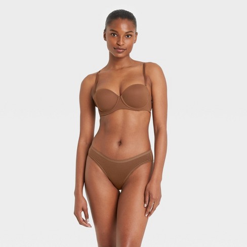 Women's Cotton Bikini Underwear - Auden™ Cocoa M : Target