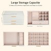 Jewelry Box Organizer with 2 Drawers, 3-Tier Large Jewelry Holder Organizer Box - 2 of 4