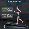 Walking Pad,Auto Incline Treadmill,Portable Jogging Machine with Remote Control, LED Display,2.5HP Low-Noise Desk Treadmill for Home/Office - 2 of 4