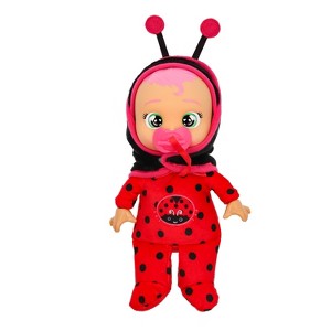 Cry Babies Tiny Cuddles Newborn 10" Lady Baby Doll Pink Hair/Green Eyes - 1 of 4