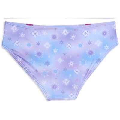 Disney Frozen Elsa Princess Anna Little Girls Tankini Top and Bikini Bottom Swim Set Purple 5-6 — фото 3