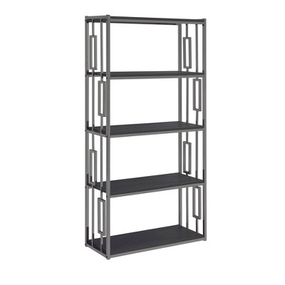 71" Kendall Bookshelf Chrome - Picket House Furnishings