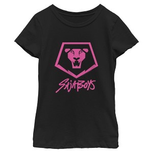 Girls KPop Demon Hunters Saja Boys Lion Logo T Shirt - 1 of 4