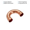 Unique Bargains Copper Soldering HVAC Refrigeration U Shape Elbow 180 Degree Pipe Fittings Rose Gold - 4 of 4