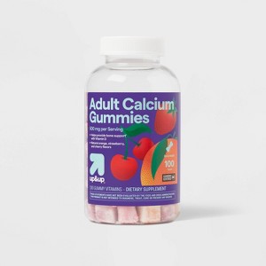 Calcium Gummies - Orange, Strawberry & Cherry - 100ct - up&up™ - 1 of 4