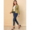 INSPIRE CHIC Women's Notched Lapel Open Front Business Casual Blazer - 3 of 4