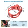Unique Bargains Aluminum Alloy Quick-Release Mountain Road Bike Seat Post Clamp - 2 of 4