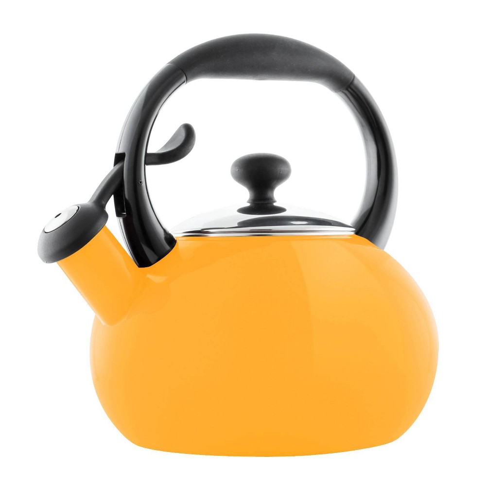 Chantal Button Kettle - Marigold Yellow*COSMETIC IMPERFECTION NOTED IN PHOTO*