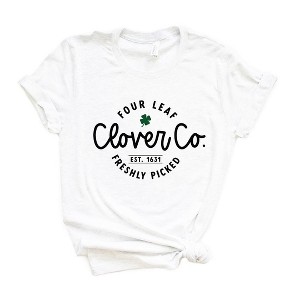 Simply Sage Market Women's Four Leaf Clover Co. Short Sleeve Graphic Tee - 1 of 3
