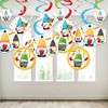Big Dot of Happiness School Gnomes - Teacher and Classroom Hanging Decor - Party Decoration Swirls - Set of 40 - 3 of 4