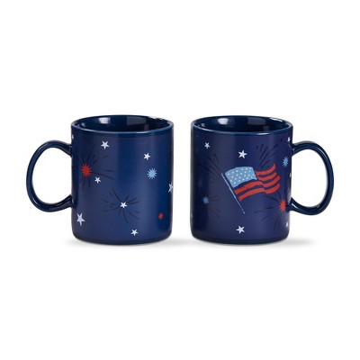 tagltd Navy Fireworks 4Th Of July Heat Changing Mug 16 Oz